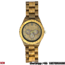Top-Quality Green Sandalwood Watch Quartz Watches Hl03